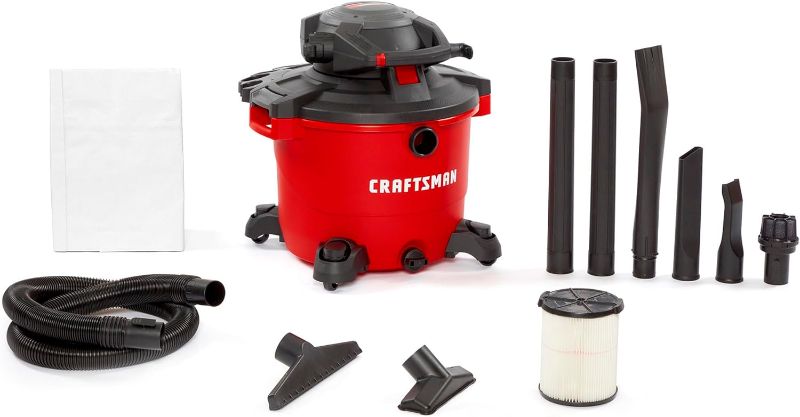 Photo 1 of **MISSING ATTACHMENTS**
CRAFTSMAN CMXEVBE17607 16 Gallon 6.5 Peak HP Wet/Dry Vac 