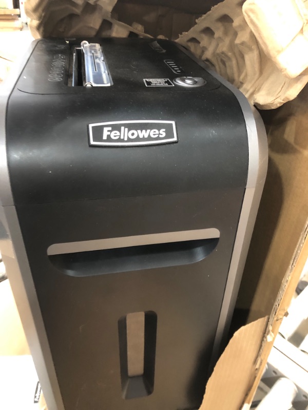 Photo 1 of Fellowes Powershred 99Ci 18-Sheet Capacity, 100% Jam Proof Cross-Cut Paper Shredder, Black/Gray 18 Sheet