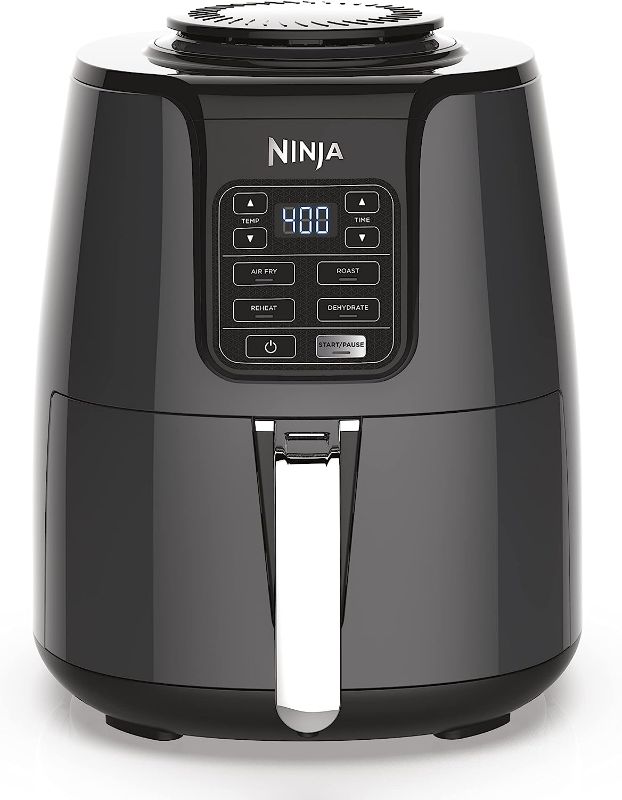 Photo 1 of Ninja AF101 Air Fryer that Crisps, Roasts, Reheats, & Dehydrates, for Quick, Easy Meals, 4 Quart Capacity, & High Gloss Finish, Grey
