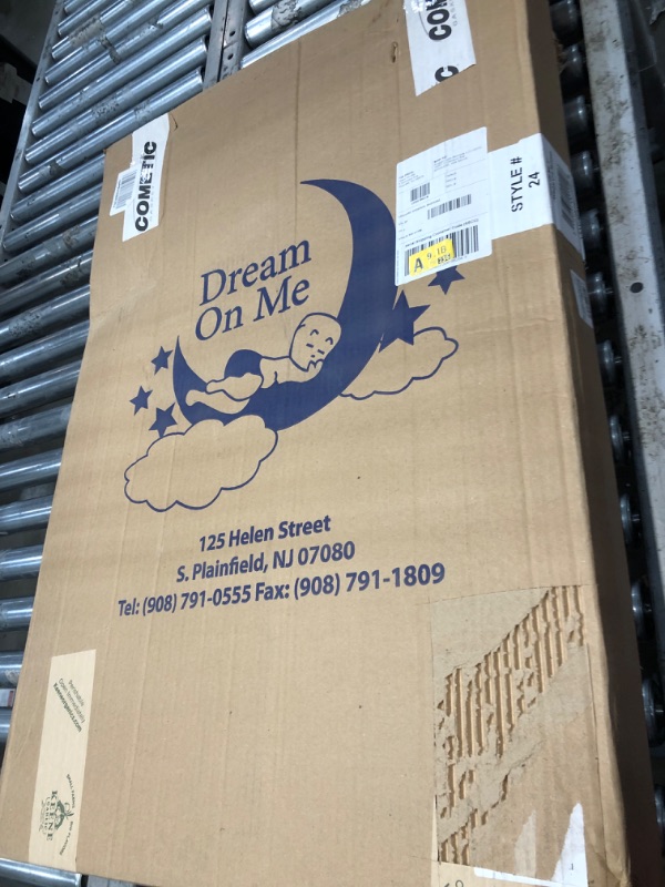 Photo 2 of Dream On Me Holly 3” Fiber Portable, Greenguard Gold Certified, Waterproof Vinyl Cover, Lightweight Mini Crib Mattress, White