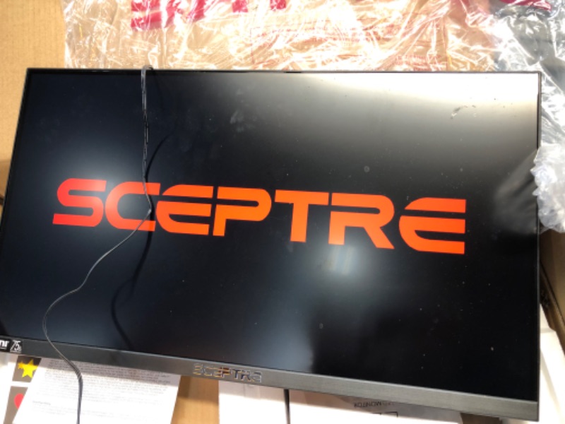 Photo 2 of Sceptre E225W-19203RTA 22 Inch LED Ultra Thin 75 hz 5 ms Adaptive Sync Compatible 2x HDMI VGA Computer Monitor with Built In Speakers, Black