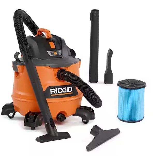 Photo 1 of 14 Gallon 6.0 Peak HP NXT Wet/Dry Shop Vacuum with Fine Dust Filter, Locking Hose and Accessories
