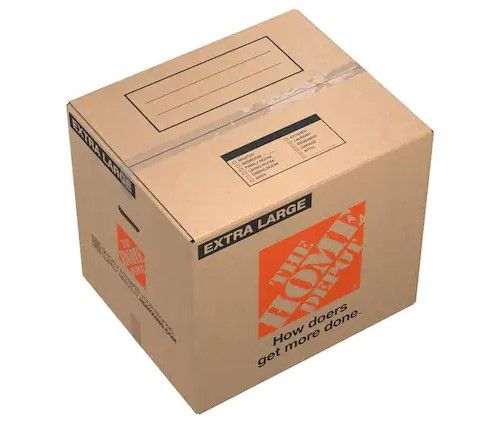 Photo 1 of 24 in. L x 20 in. W x 21 in. D Extra-Large Moving Box with Handles- 10PK