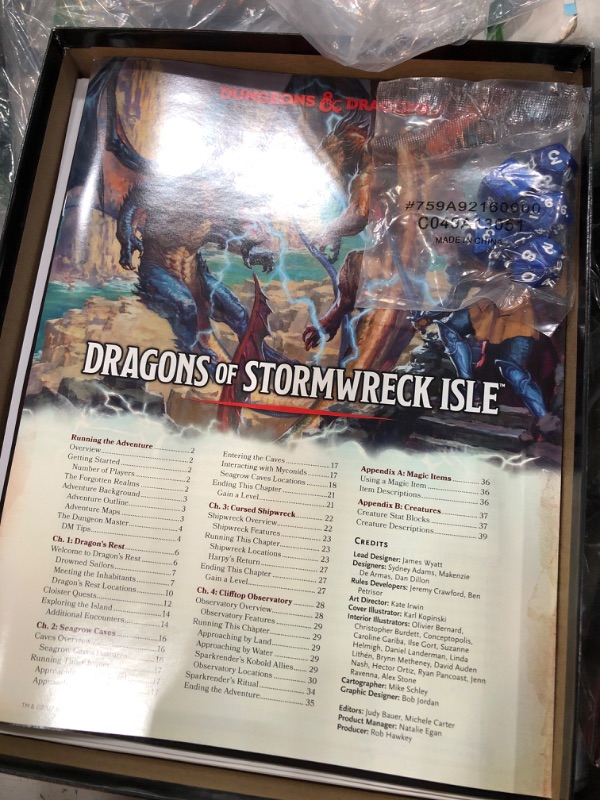 Photo 2 of D&D Starter Set: Dragons of Stormwreck Isle, for ages 12 Years & Up Physical Book