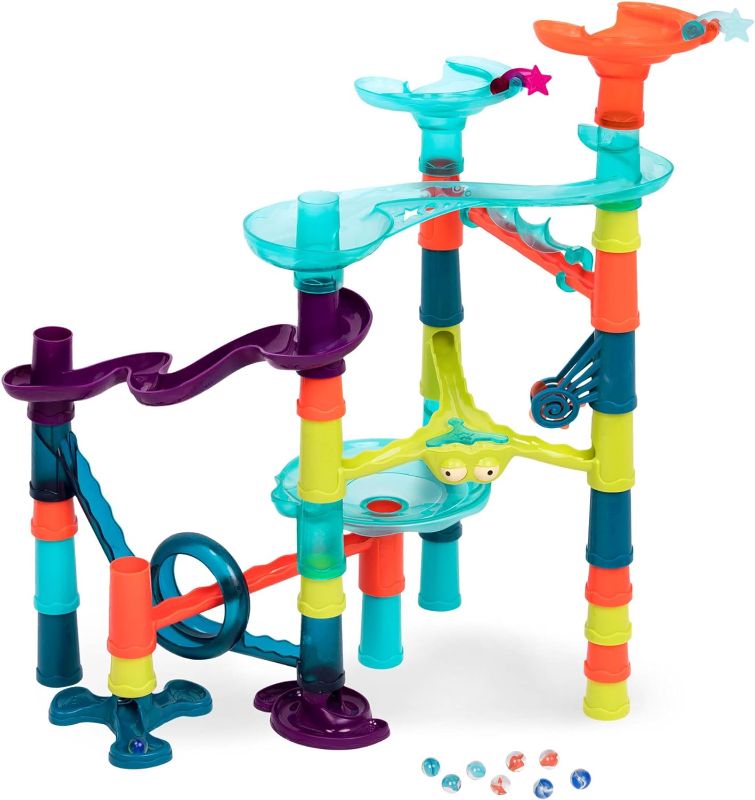 Photo 2 of B. toys- Marble-Palooza- Marble Run Set- Developmental STEM Playset- 38-Piece Educational Building Toy- Marble Maze for Kids – 3 Years +
