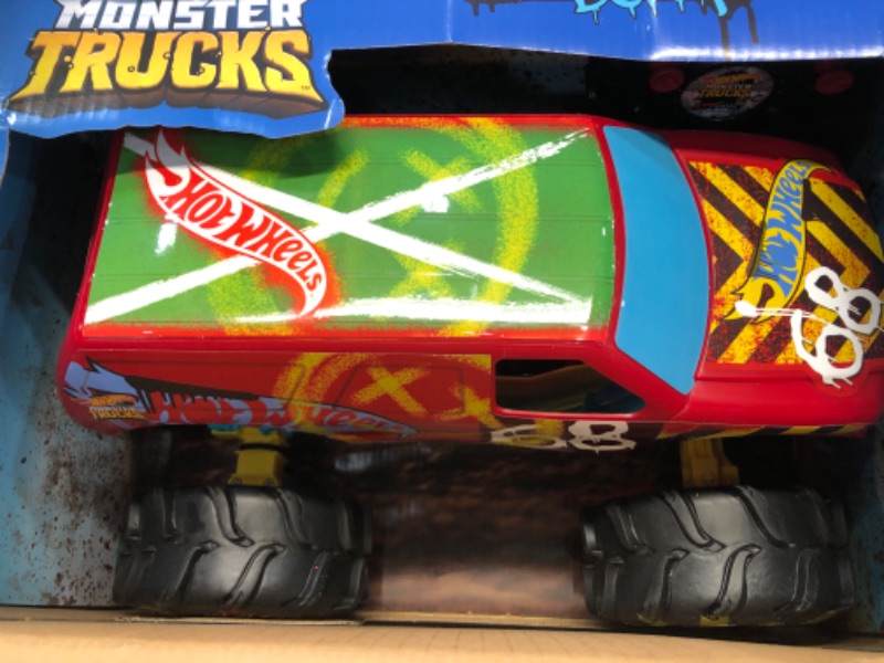 Photo 2 of ?Hot Wheels RC Monster Trucks 1:15 Scale HW Demo Derby, 1 Remote-Control Toy Truck with Terrain Action Tires, Toy for Kids 4 Years Old & Older HW DEMO DERBY RC