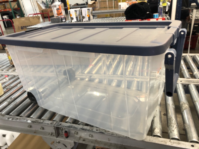 Photo 1 of 160 Qt. Wheeled Storage Box