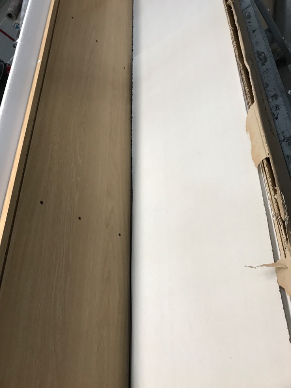 Photo 1 of Modway Render Mid-Century Modern Low Profile 70 Inch TV Stand in Oak, 70" Oak 70" TV Stand