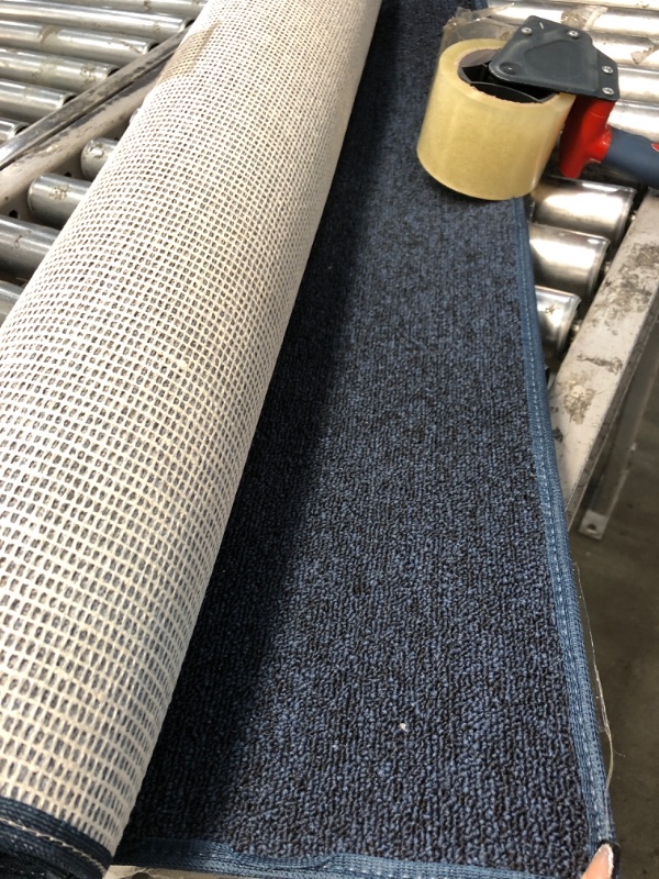 Photo 1 of 3' x 5' blue/black area rug