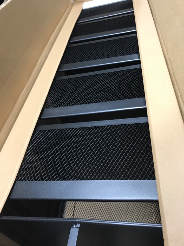 Photo 1 of Rotating Multi-Layer Kitchen Storage Shelf,Xinyourui Fruit Vegetable Storage Basket?Floor-Standing Rolling vertical shelving?Multifunctional Household Shelf for Bedroom,Bathroom(Black, 5 Tier-Square) Black 5 Tier-Square