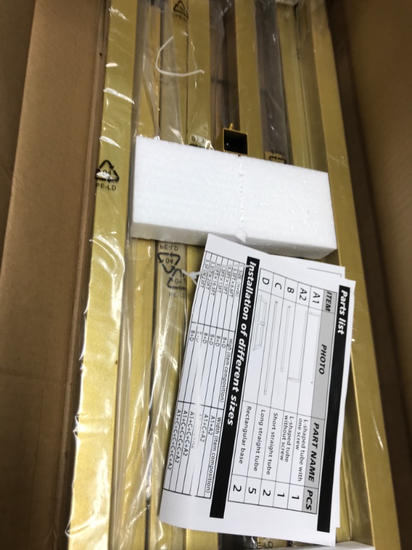 Photo 1 of Fomcet 10FT x 10FT Backdrop Stand Heavy Duty with Base, Gold Portable Adjustable Pipe and Drape Backdrop Stand Kit, Square Metal Arch Party Frame for Wedding Birthday Parties Banquet Decorations 10 x 10 FT(HxW) 10FT-Gold-F