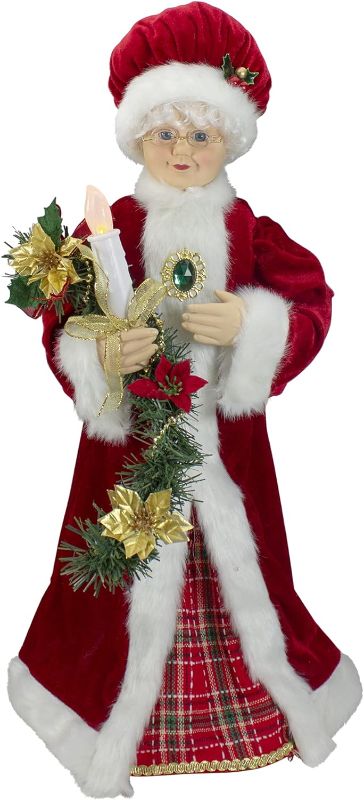 Photo 1 of **SEE NOTES**
24-Inch Animated Mrs. Claus with Lighted Candle Musical Christmas Figure
