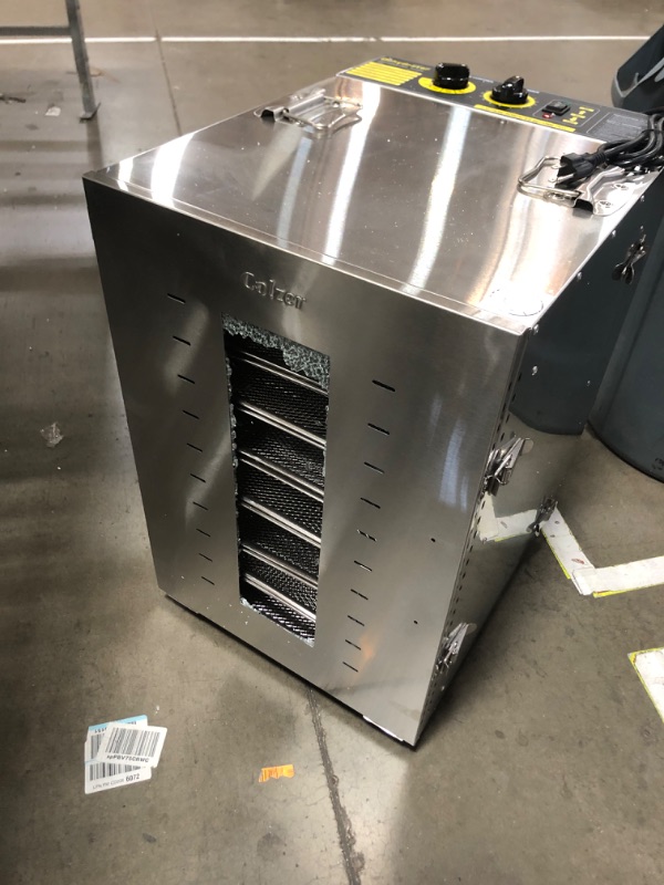 Photo 3 of **SEE NOTES**COLZER 16 Tray Food Dehydrator Stainless Steel Commercial Dehydrators Dryer for Fruit, Meat, Beef, Jerky, Herbs with Adjustable Timer and Temperature Control Businesses Using Silver-16 Trays