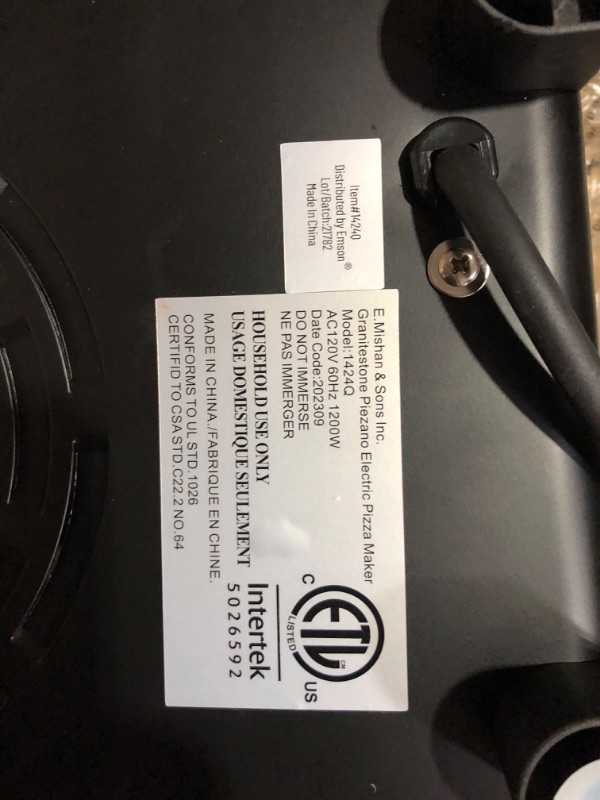 Photo 1 of **READ NOTES, MINOR DAMAGE**
Piezano Pizza Oven by Granitestone – Electric Pizza Oven, Indoor/Outdoor Portable Countertop 12 Inch 