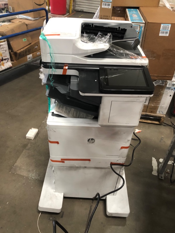 Photo 5 of HP LaserJet Enterprise MFP M634z Monochrome All-in-One Printer with built-in Ethernet, 2-sided printing, extra paper trays & 3-bin stapler/stacker (7PS96A)
