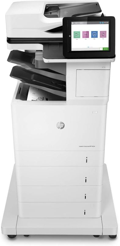 Photo 1 of HP LaserJet Enterprise MFP M634z Monochrome All-in-One Printer with built-in Ethernet, 2-sided printing, extra paper trays & 3-bin stapler/stacker (7PS96A)
