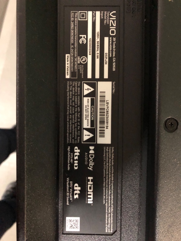 Photo 5 of ***MISSING PART OF STAND***
VIZIO 32-inch D-Series Full HD 1080p Smart TV 