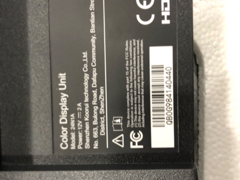 Photo 1 of KOORUI 24 Inch Computer Monitor Full HD 1920 x 1080p VA Display 75Hz 3000:1 Contrast Ratio with HDMI, VGA, Frameless, 75 x 75 mm VESA Mountable, Ergonomic Tilt, Black