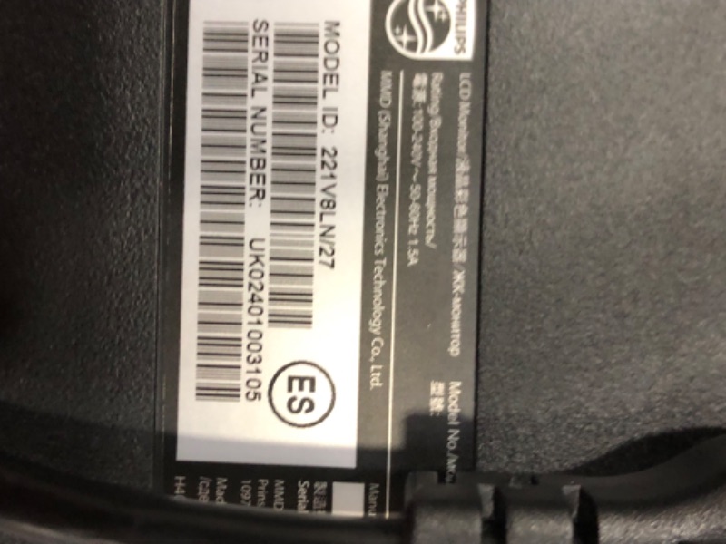 Photo 1 of PHILIPS Computer Monitors 22 inch Class Thin Full HD (1920 x 1080) 75Hz Monitor, VESA, HDMI & VGA Port, 4 Year Advance Replacement Warranty, 221V8LN 22" Class Full HD | VA
