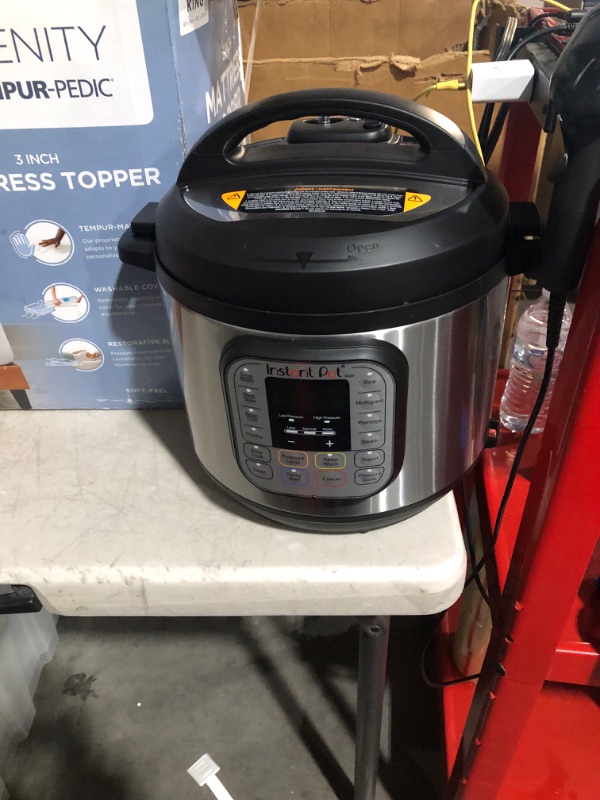 Photo 3 of **PARTS  ONLY NON REFUNDABLE NO RETURNS SOLD AS IS***Instant Pot Duo 7-in-1 Electric Pressure Cooker, Slow Cooker, Rice Cooker, Steamer, Sauté, Yogurt Maker, Warmer & Sterilizer, Includes App With Over 800 Recipes, Stainless Steel, 6 Quart 6QT Duo Pressur