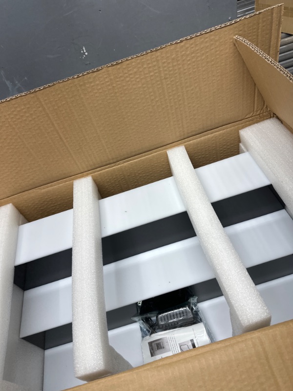 Photo 1 of VEVOR LED Lighted Liquor Bottle Display Shelf, 24-inch LED Bar Shelves for Liquor, 3-Step Lighted Liquor Bottle Shelf for Home/Commercial Bar, Acrylic Lighted Bottle Display with Remote & App Control 3-Step 24 inch