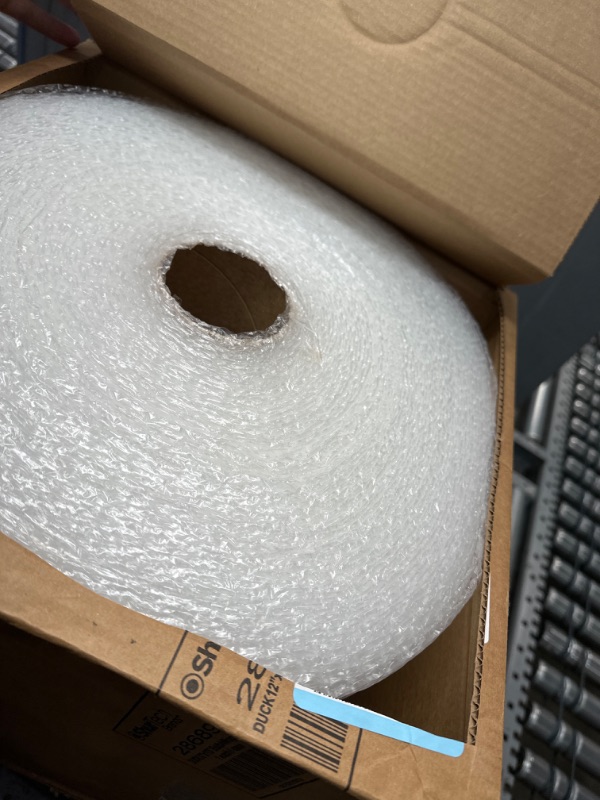 Photo 1 of Duck Brand Bubble Wrap Roll, 12” x 175’, Original Bubble Cushioning for Packing, Shipping, Mailing and Moving, Perforated Every 12” (286891) 12 in. x 175 ft.