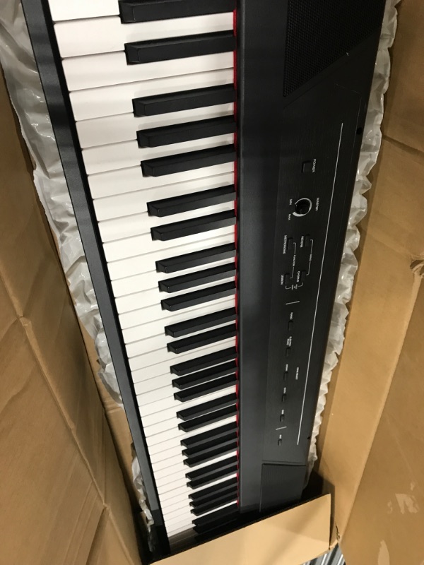 Photo 2 of (Parts Only/NO REFUNDS) Alesis Recital – 88 Key Digital Piano Keyboard with Semi Weighted Keys, 