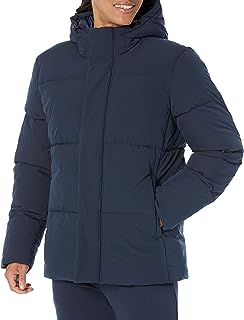 Photo 1 of Amazon Essentials Men's Recycled Polyester Mid-Length Hooded Puffer 3XLT