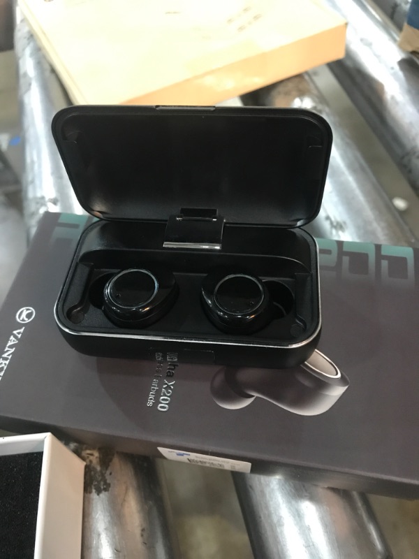 Photo 2 of * only right ear functional * 
VANKYO X200 True Wireless Earbuds, Bluetooth 5.0 Earbuds in-Ear TWS Stereo Headphones with Smart LED Display