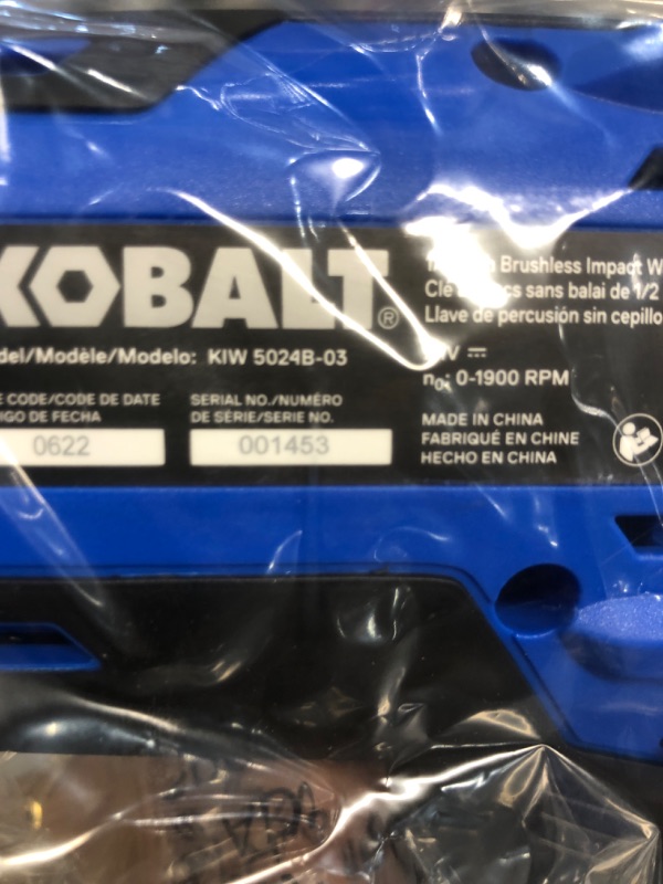 Photo 6 of Kobalt 6-Tool Brushless Power Tool Combo Kit with Soft Rolling Case (2-Batteries Included and Charger Included)
