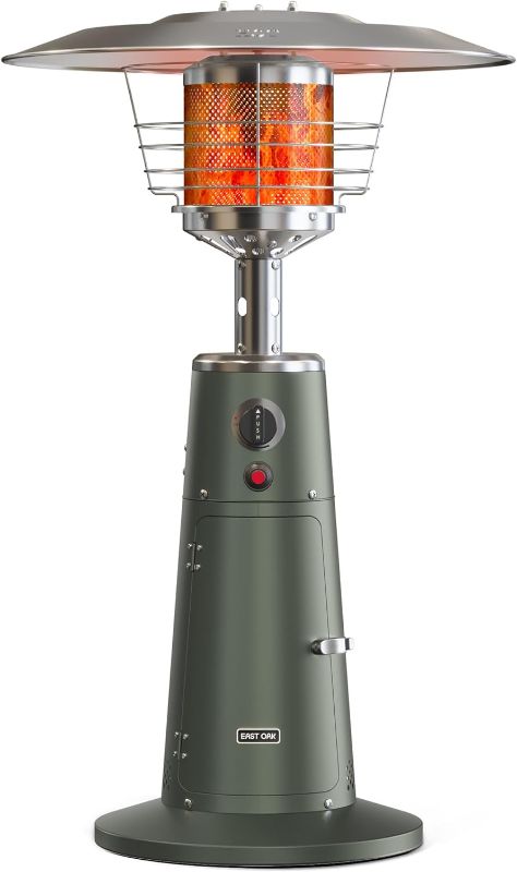 Photo 1 of **SEE NOTES**EAST OAK 11,000 BTU Patio Heater Tabletop Outdoor Heater, Mini Portable Propane Heater with 304 Stainless Steel Burner, Triple Protection System, Gas Outside Heater for Patio, Garden, Porch, Green
