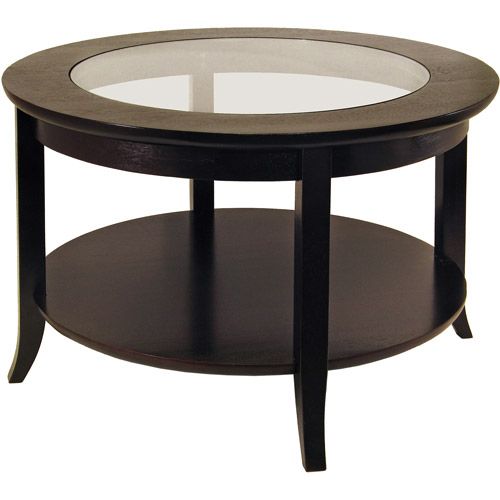 Photo 1 of 92219 Genoa Coffee Table with Glass Top Dark Espresso
