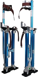 Photo 1 of 24"-40" Drywall Stilts Adjustable Aluminum Tool Stilt for Painting Painter Taping Blue
