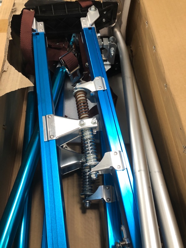 Photo 1 of 24"-40" Drywall Stilts Adjustable Aluminum Tool Stilt for Painting Painter Taping Blue

