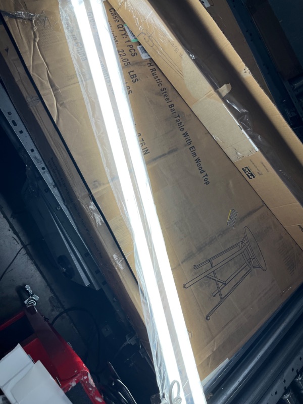 View 2 of Sunco 2 Pack LED Workshop Garage White Shop Light 4FT, Plug in Linkable Utility Light Fixtures, 260W=40W, 5000K Daylight, Frosted Lens, Pull Chain, Hanging/Mounted, 4100 LM - ETL Energy Star