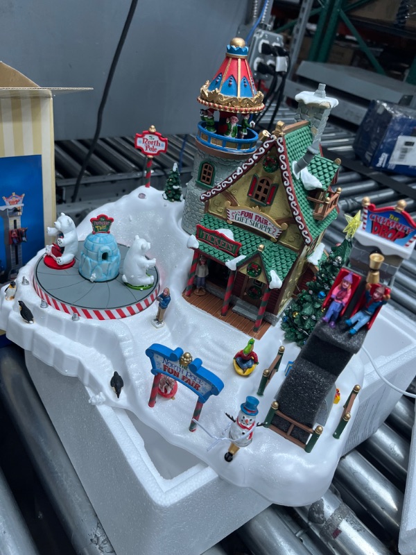 Photo 1 of * see images for damage *
Lemax Village Collection North Pole Fun Fair, with 4.5V Adaptor