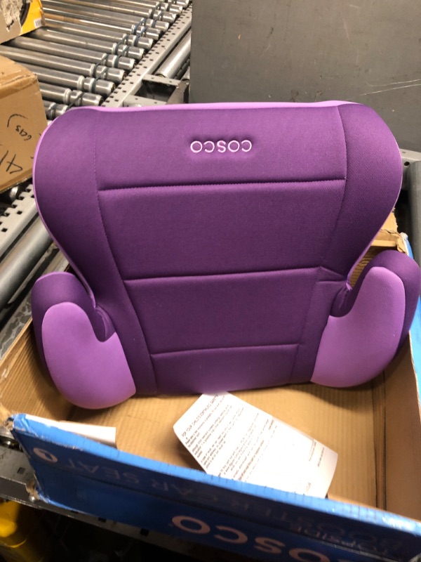 Photo 3 of Cosco Topside Booster Car Seat - Easy to Move, Lightweight Design (Grape), 1 Count (Pack of 1)