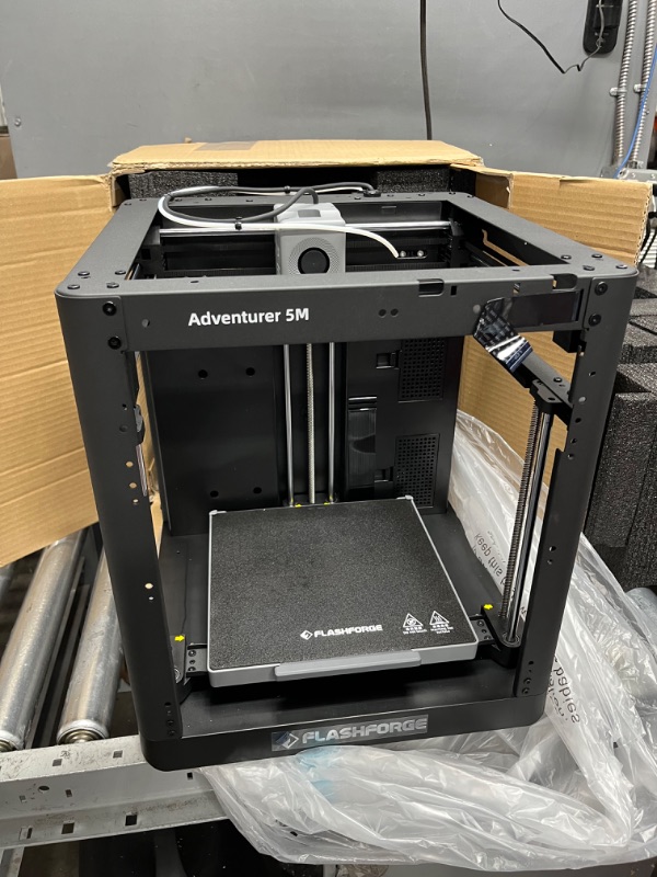 Photo 2 of FLASHFORGE Adventurer 5M 3D Printer with Fully Auto Leveling, Max 600mm/s High Speed Printing, 280°C Direct Extruder with 3S Detachable Nozzle, Core XY All Metal Structure, Print Size 220x220x220mm