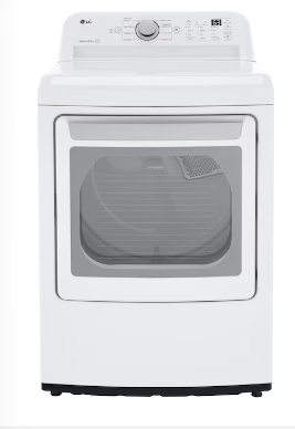 Photo 1 of LG 7.3-cu ft Electric Dryer (White) ENERGY STAR
