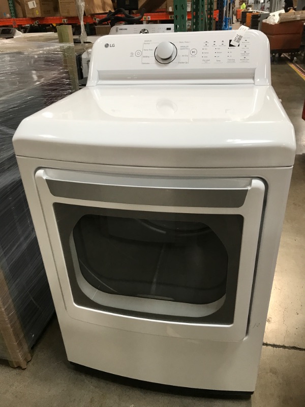 Photo 2 of LG 7.3-cu ft Electric Dryer (White) ENERGY STAR
