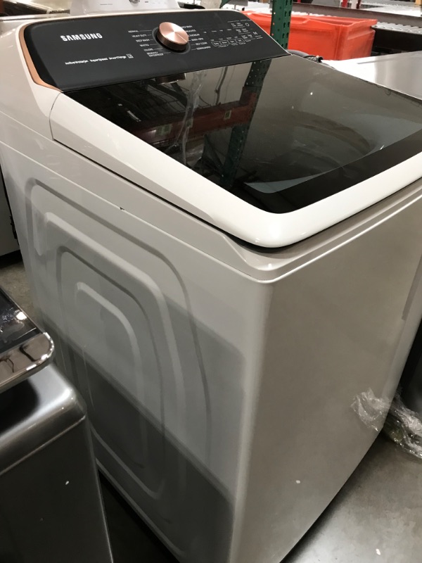 Photo 1 of Samsung 5.5-cu ft High Efficiency Impeller Smart Top-Load Washer (Ivory) ENERGY STAR
