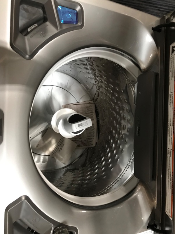 Photo 6 of Whirlpool Smart Capable w/Load and Go 5.3-cu ft High Efficiency Impeller and Agitator Smart Top-Load Washer (Chrome Shadow) ENERGY STAR
