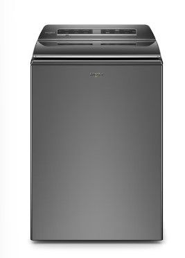 Photo 1 of Whirlpool Smart Capable w/Load and Go 5.3-cu ft High Efficiency Impeller and Agitator Smart Top-Load Washer (Chrome Shadow) ENERGY STAR
