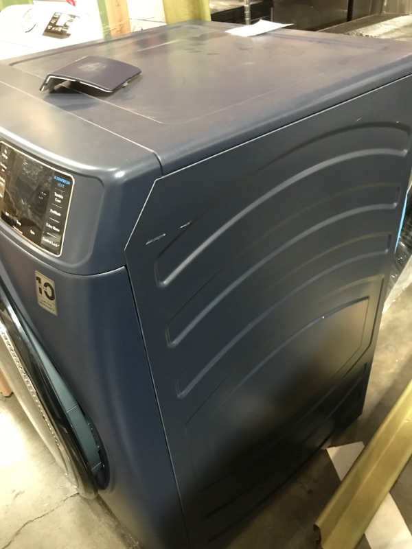 Photo 2 of GE UltraFresh Vent System 4.8-cu ft Stackable Smart Front-Load Washer (Sapphire Blue) ENERGY STAR
