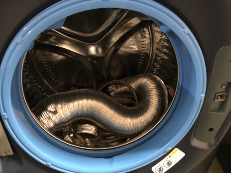 Photo 7 of GE UltraFresh Vent System 4.8-cu ft Stackable Smart Front-Load Washer (Sapphire Blue) ENERGY STAR
