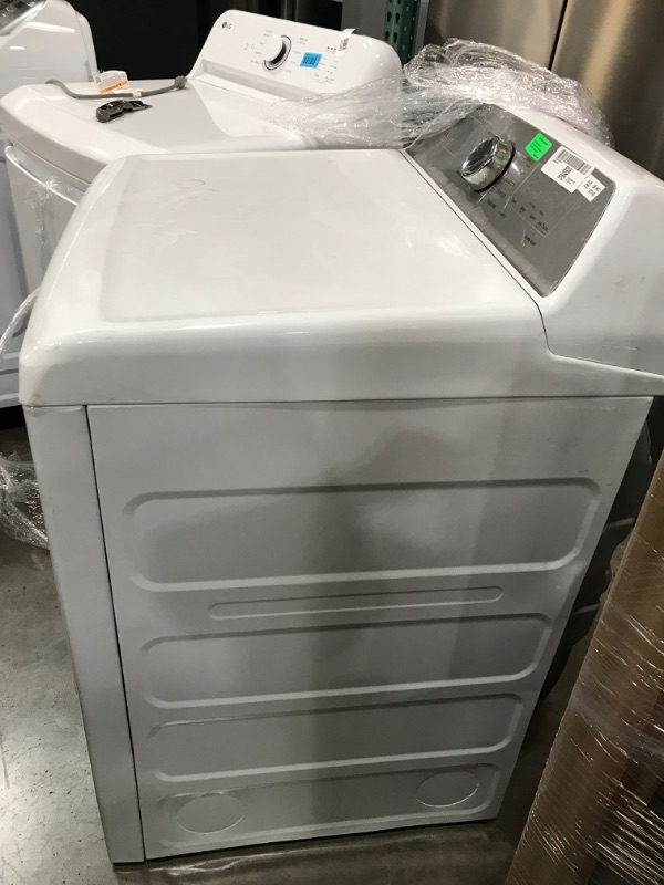 Photo 4 of GE Profile 7.4-cu ft Smart Electric Dryer (White) ENERGY STAR
