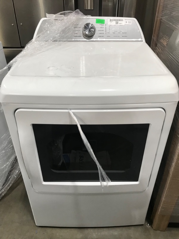 Photo 2 of GE Profile 7.4-cu ft Smart Electric Dryer (White) ENERGY STAR
