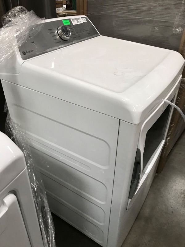 Photo 3 of GE Profile 7.4-cu ft Smart Electric Dryer (White) ENERGY STAR
