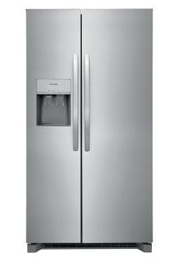 Photo 1 of Frigidaire 25.6-cu ft Side-by-Side Refrigerator with Ice Maker (Fingerprint Resistant Stainless Steel) ENERGY STAR
