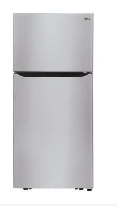 Photo 1 of LG 20.2-cu ft Top-Freezer Refrigerator (Stainless Steel) ENERGY STAR
